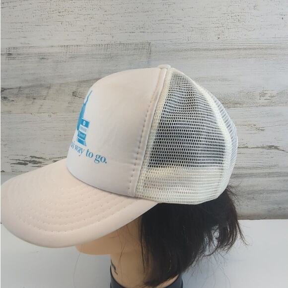 Chrysler Plymouth Americas Way To Go White Vintage Trucker Hat snapback - Picture 2 of 13